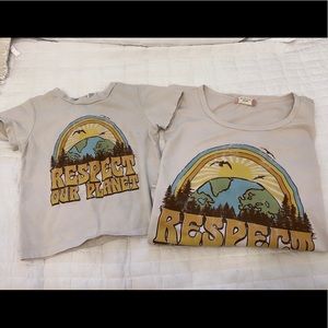 Mommy and baby matching tees set